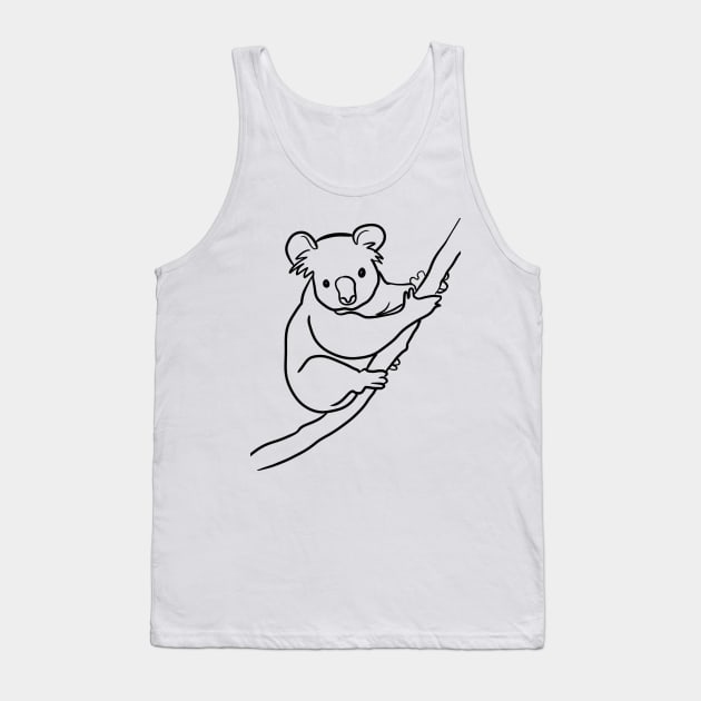 Stick figure koala Tank Top by WelshDesigns